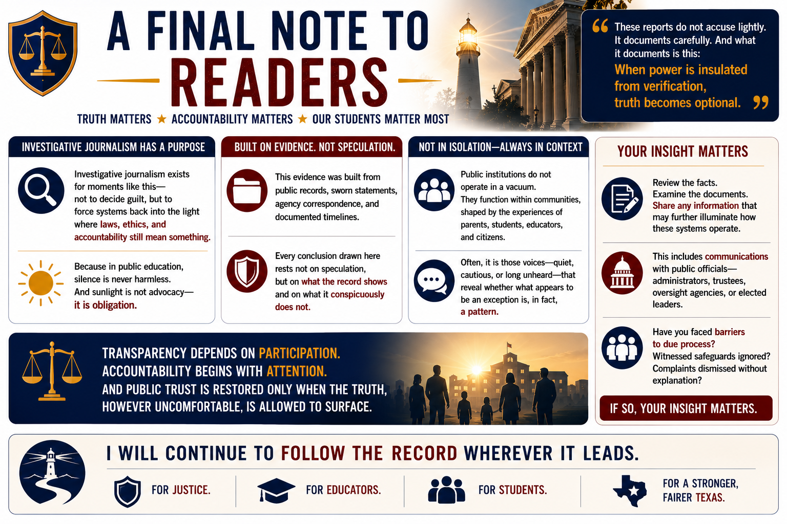 A Final Note To Readers — banner illustration